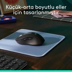 Logitech Signature M650 Küçük ve Orta Boy Sağ El Için Sessiz Kablosuz Mouse - Siyah 910-006253