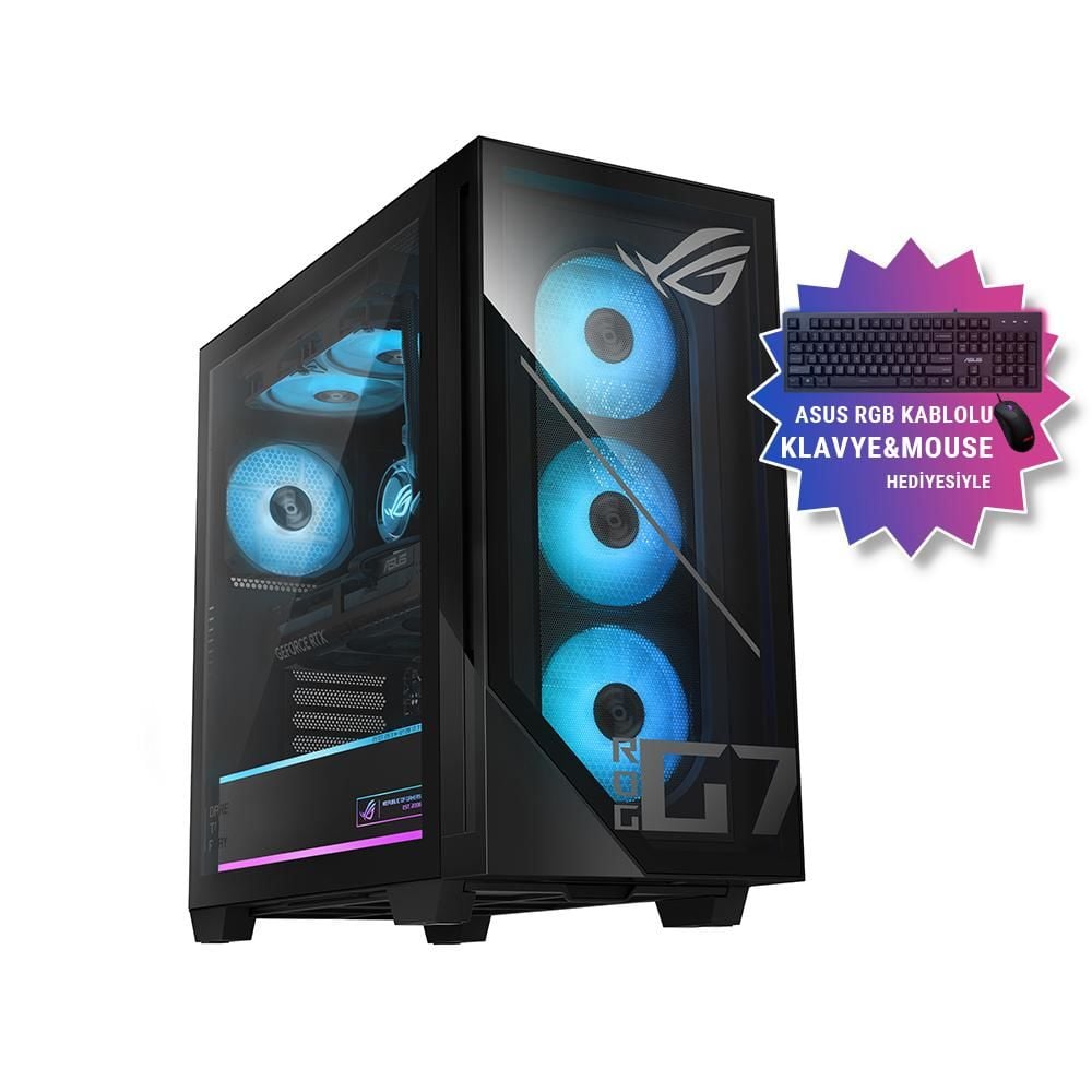Asus ROG G700TF-07265F0260 16GB RTX5070Ti Intel® Core™ Ultra 7 265F 16GB RAM 2TB SSD Masaüstü Gaming PC