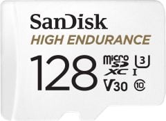 SanDisk High Endurance 128GB 100/40MB/s microSDXC C10 V30 Adaptörlü Hafıza Kartı SDSQQNR-128G-GN6IA