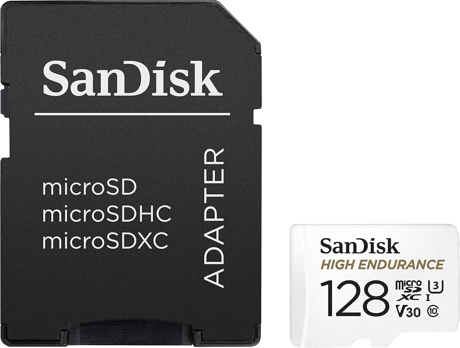 SanDisk High Endurance 128GB 100/40MB/s microSDXC C10 V30 Adaptörlü Hafıza Kartı SDSQQNR-128G-GN6IA