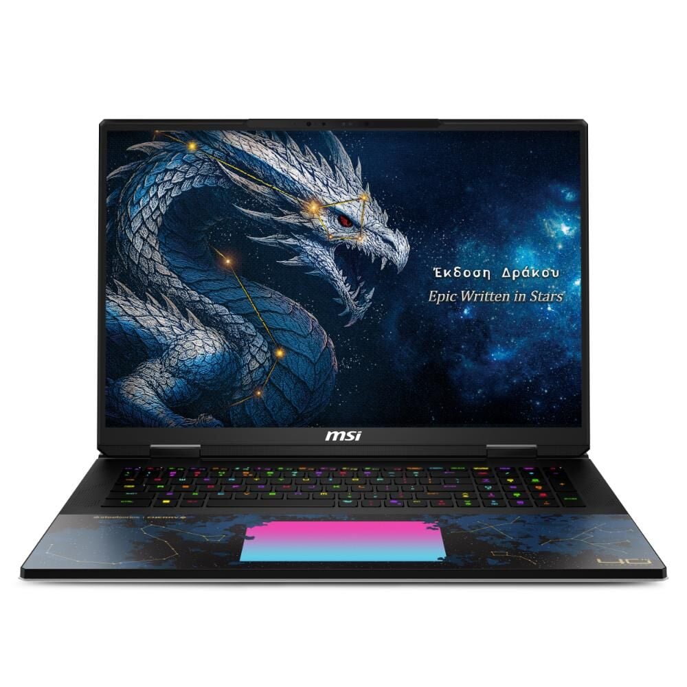 MSI TITAN 18 HX DRAGON EDITION DRACO EPIC A2WJ-1223TR ULTRA 9 96GB DDR5 4TB SSD 24GB RTX5090 18.0'' UHD+ MINILED 240Hz W11 NOTEBOOK