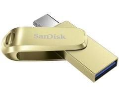 SanDisk Ultra Dual Drive Luxe 256GB Type-C USB 3.2 Flash Bellek Gold SDDDC4-256G-G46GD