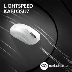 Logitech G PRO X Superlight 2 Lighspeed Kablosuz Oyuncu Mouse - Beyaz 910-006639