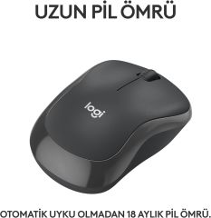 Logitech M240 Sessiz Kompakt Kablosuz Bluetooth Mouse - Siyah 910-007119