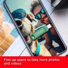 SanDisk Ultra Dual Drive Go 256GB SDDDC3-256G-G46AG USB & Type-C Flash Bellek Absinthe Green