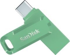 SanDisk Ultra Dual Drive Go 256GB SDDDC3-256G-G46AG USB & Type-C Flash Bellek Absinthe Green
