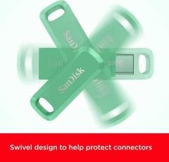 SanDisk Ultra Dual Drive Go 256GB SDDDC3-256G-G46AG USB & Type-C Flash Bellek Absinthe Green