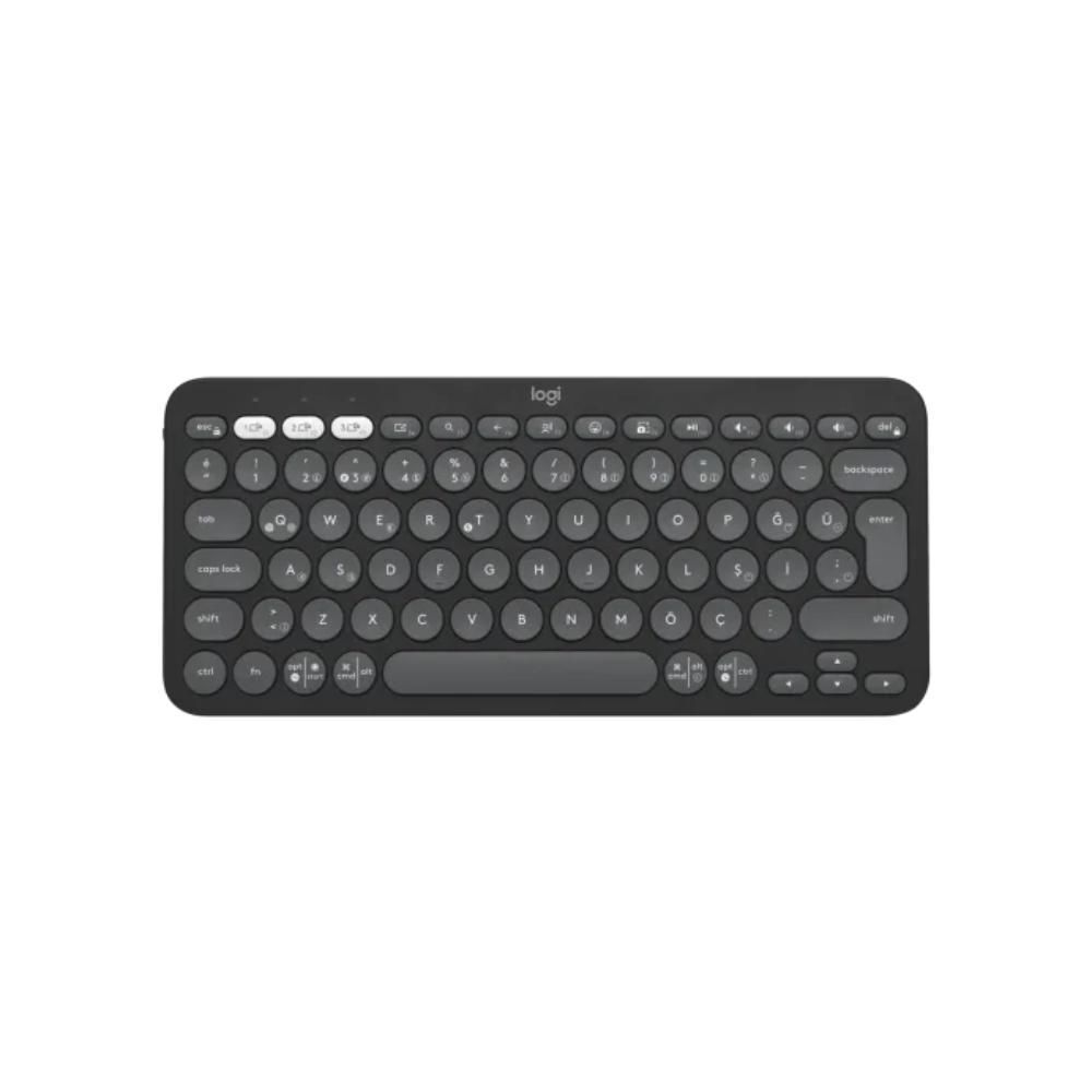 Logitech Pebble Keys 2 K380s Multi-Device Bluetooth Klavye - Grafit 920-011859