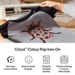 Cricut 2012532 Color Pop Iron On 30.5cmx48.3cm Beyaz/Kırmızı