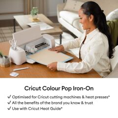 Cricut 2012532 Color Pop Iron On 30.5cmx48.3cm Beyaz/Kırmızı