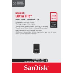 SanDisk Ultra Fit 512GB 400MB/s USB 3.1 Flash Bellek SDCZ430-512G-G46