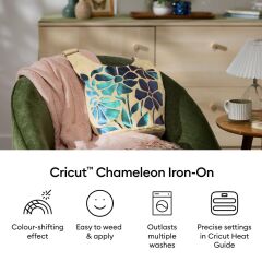 Cricut 2012825 Renk Değiştiren Iron-on 30 X 60 Cm Yeşil Mor
