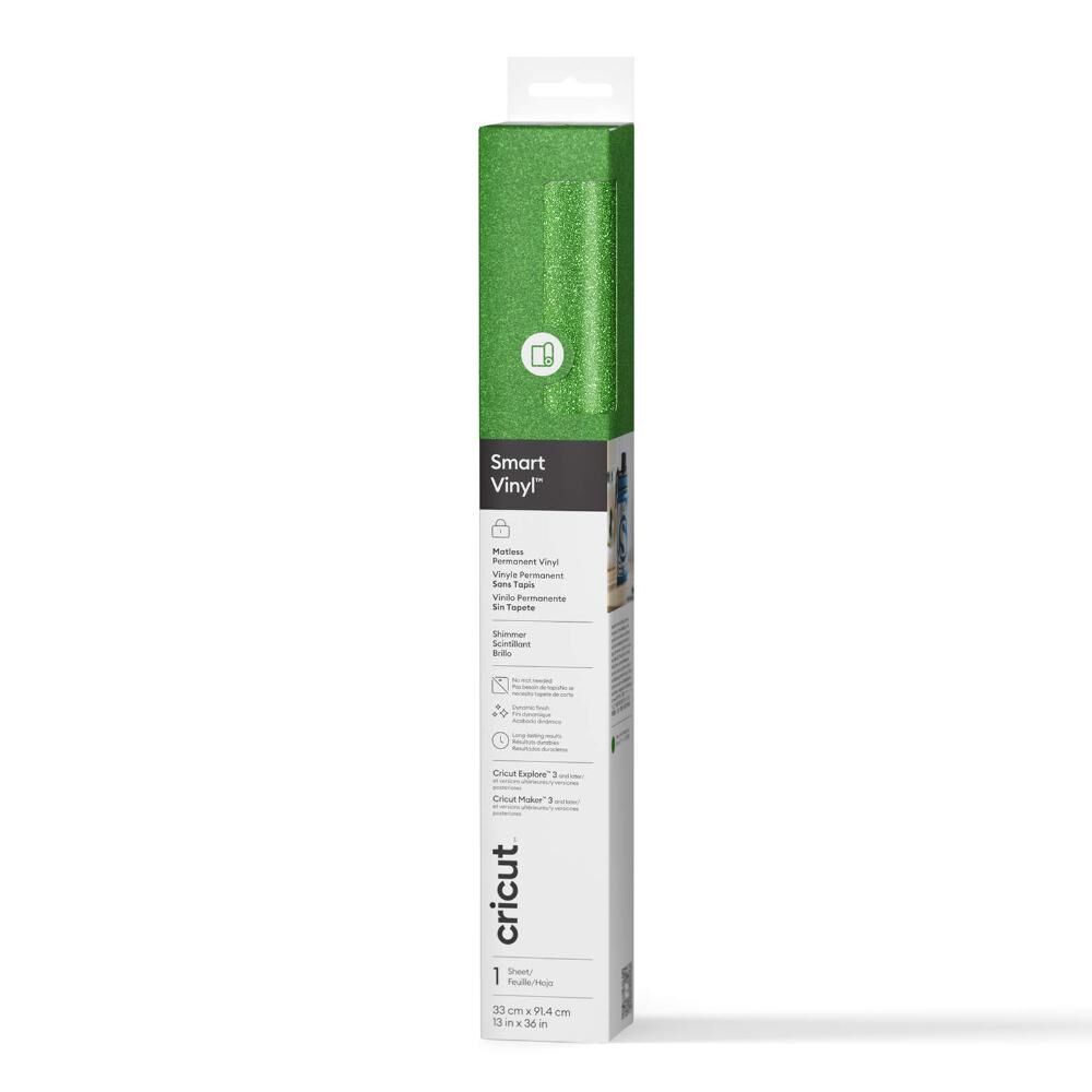 Cricut 2012454 Smart Vinil Kalici 33x90cm Işiltili Yeşil