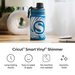 Cricut 2012454 Smart Vinil Kalici 33x90cm Işiltili Yeşil