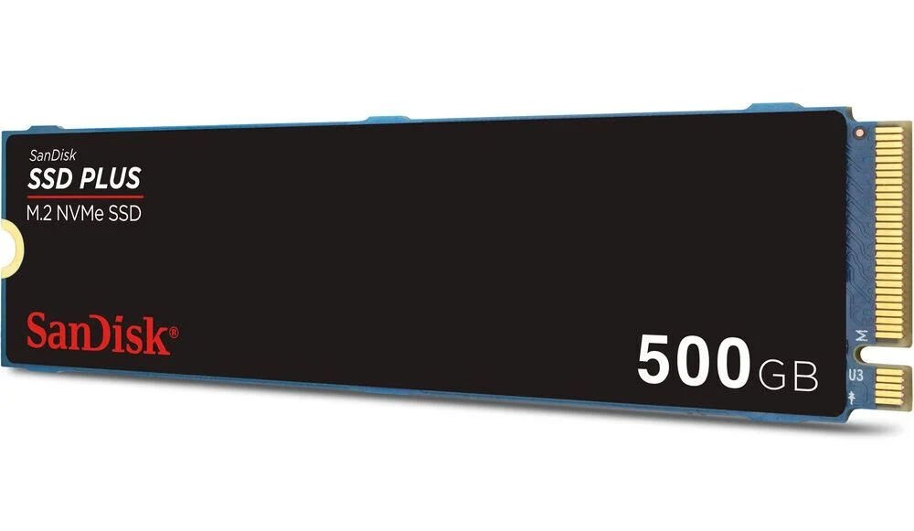 SanDisk SSD PLUS 500GB 2400MB-1500MB/s M.2 PCIe Gen 3.0 NVMe SSD