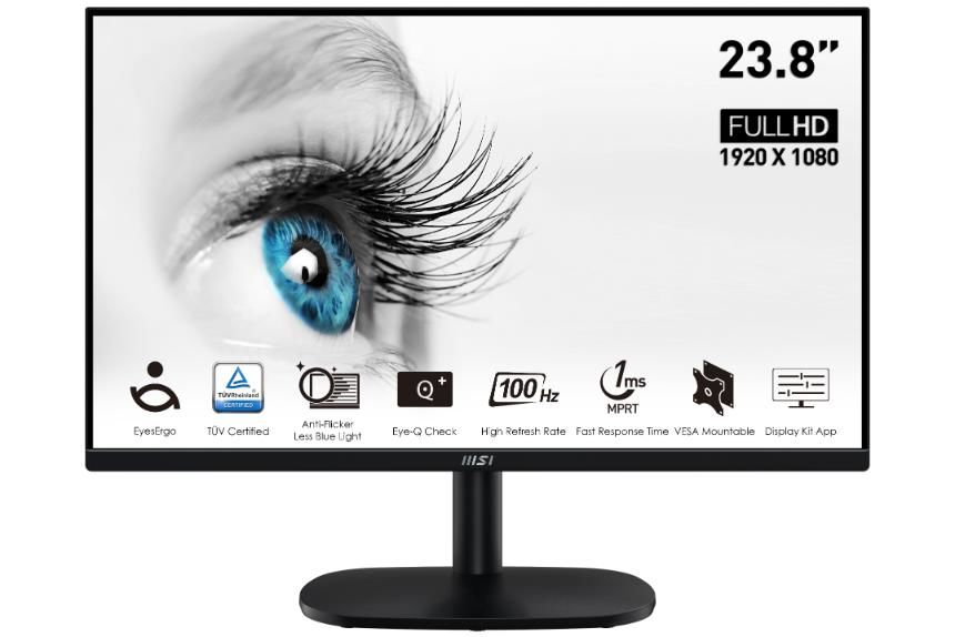 MSI PRO MP245V 23.8'' FHD VA 100HZ 1MS ANTI-GLARE FLAT MONITOR