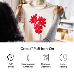 Cricut 2012529 Puff Iron On 30.5cmx48.3cm Lila
