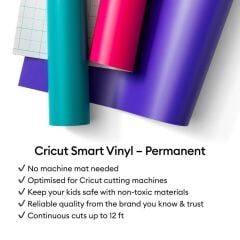 Cricut 2012450 Smart Vinil Kalici 33x91cm 1 Sayfa Bordo