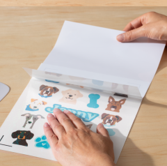 Cricut Yazdırılabilir Suya Dayanıklı Transparan Holografik Çıkartma Seti - A4 - 5 Sayfa 2010354