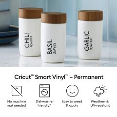 Cricut 2012496 Smart Vinil Kalici 33x30cm 3'lü Paket Mint Aqua Mavi