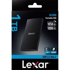 Lexar SL300 1TB 1050MB/sn Taşınabilir SSD LSL300001T-RNBNG