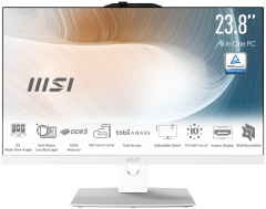 MSI MODERN AM242P 1M-1224EU CORE 5 120U 8GB DDR5 512GB SSD 23.8 FHD W11P BEYAZ AIO PC