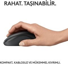 Logitech M240 Sessiz Kompakt Kablosuz Bluetooth Mouse - Siyah 910-007119