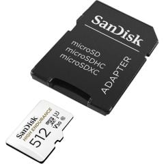 SanDisk High Endurance 512GB 100/40MB/s microSDXC C10 V30 Adaptörlü Hafıza Kartı SDSQQNR-512G-GN6IA