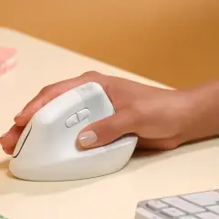 Logitech LIFT Kablosuz Ergonomik Dikey Mouse - Beyaz 910-006475