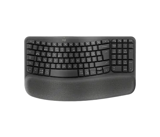 Logitech Wave Keys Kablosuz Bluetooth Dolgulu Ergonomik Türkçe Q Klavye Siyah 920-012311