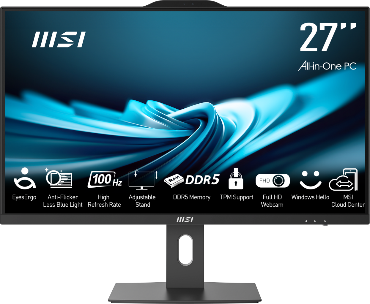 MSI PRO AP272P 14M-865XEU 16GB DDR5 1TB SSD 27 FHD I7-14700  FDOS SIYAH AIO PC