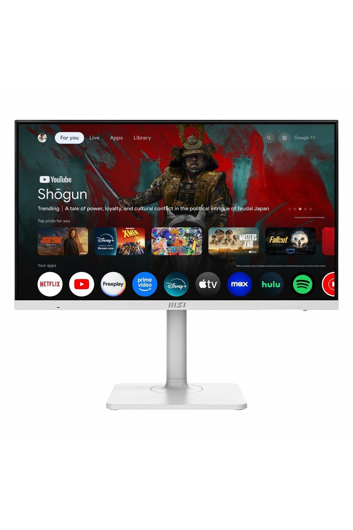 MSI MODERN MD272UPSW 27 UHD FLAT IPS 60HZ 1MS ADAPTIVE-SYNC PIVOT BEYAZ TYPE-C MONITOR