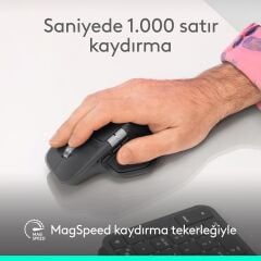 Logitech MX Master 4 Kablosuz Performans Mouse - Siyah 910-007562