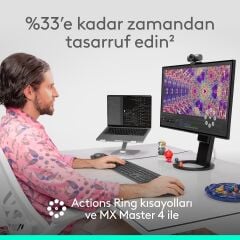 Logitech MX Master 4 Kablosuz Performans Mouse - Siyah 910-007562