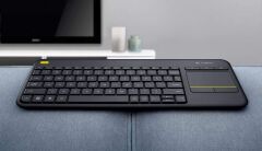 Logitech K400 Plus Dokunmatik Kablosuz Siyah Smart Tv Klavye 920-007149