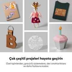 Cricut Maker 5 Kesici Makine ve Sarf Malzemeleri Başlangıç Paketi Bundle 2012945