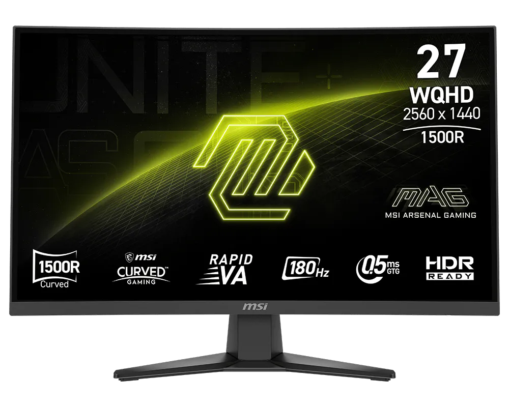 MSI MAG 275CQF E18 27'' 0.5 ms 2K Curved 180 Hz Oyuncu Monitörü