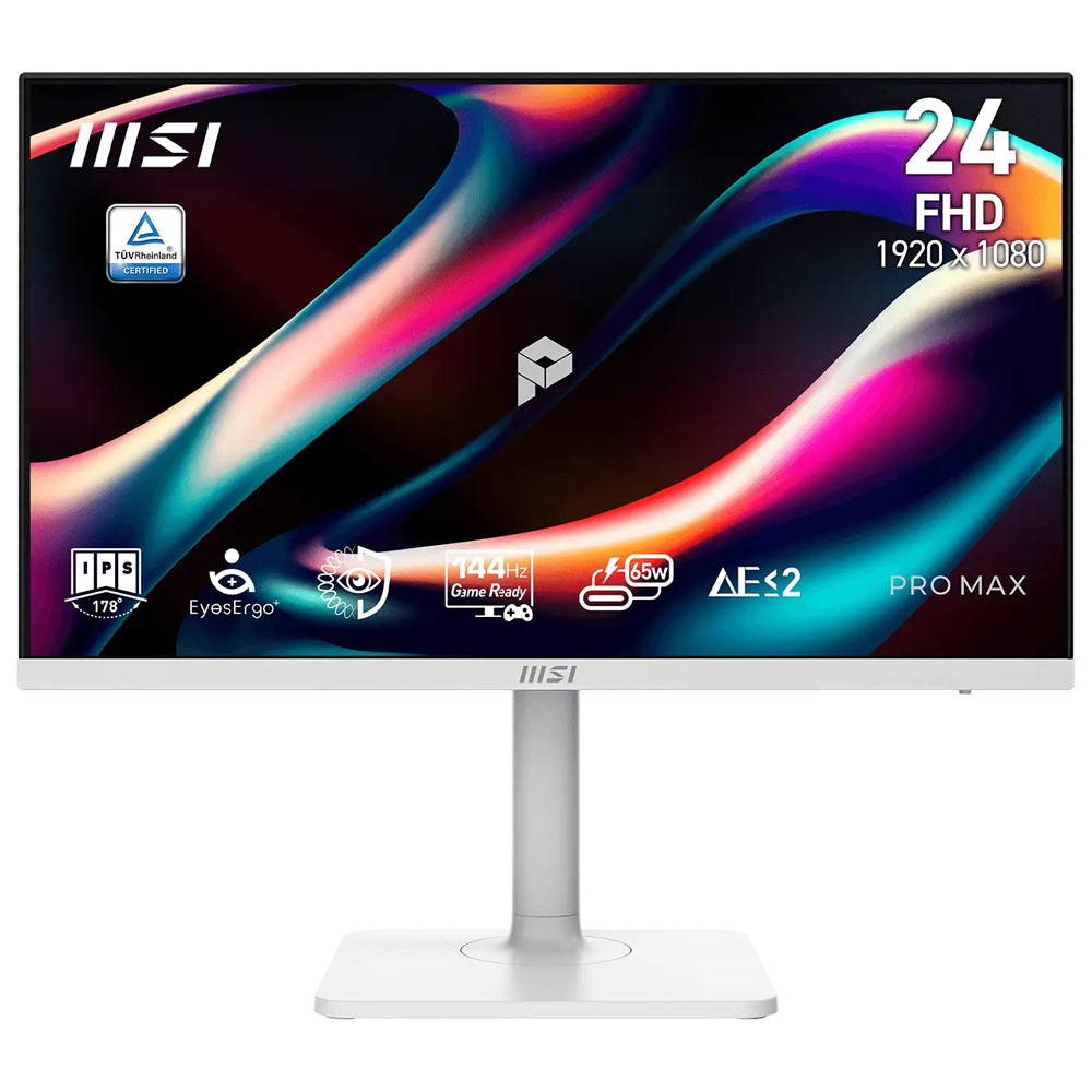 MSI PRO MAX 241PHW E14 23.8'' 144Hz 4ms HDMI DP FreeSync HDR Ready Pivot FHD IPS MONITOR