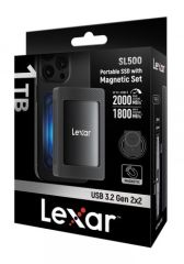 Lexar SL500 Manyetik 1TB 2000MB/sn Taşınabilir SSD LSL500M001T-RNBNG