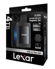 Lexar SL500 Manyetik 4TB 2000MB/sn Taşınabilir SSD LSL500M004T-RNBNG