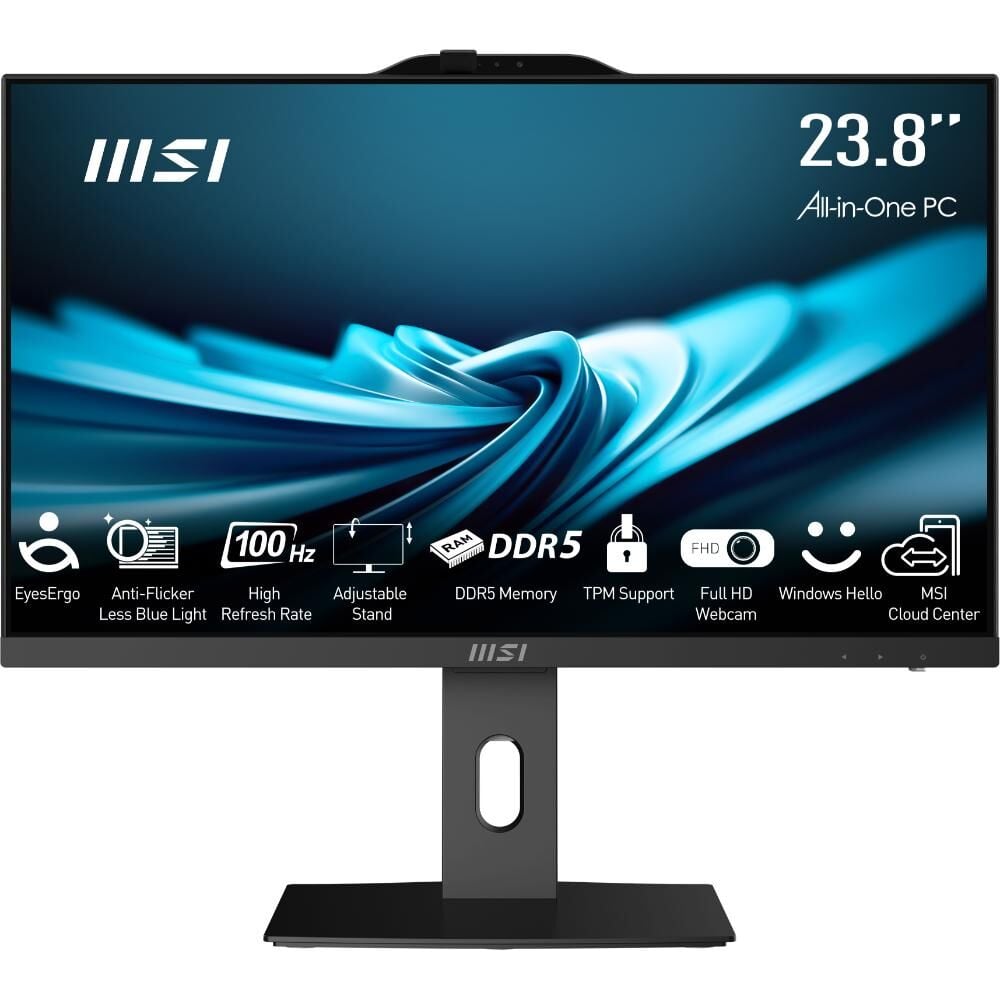 MSI PRO AP242P 14M-649XEU I5-14400 16GB DDR5 512GB SSD 23.8 FHD FDOS SIYAH AIO PC
