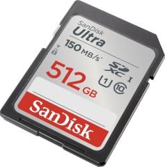 SanDisk Ultra 512GB 150MB/s SDHC/SDXC Class 10 UHS-I Hafıza Kartı SDSDUNC-512G-GN6IN