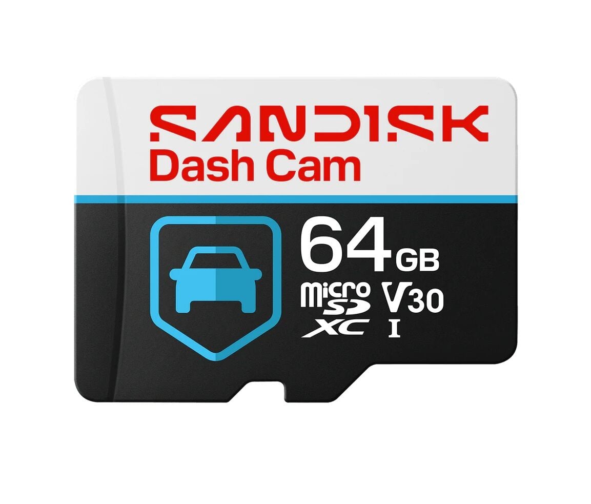 SANDISK Dash Cam 64GB 100/40MB/s microSDXC V30 Araç Kamerası Hafıza Kartı SDSQQNR-064G-GU6SN