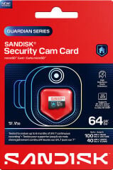 SANDISK Security Cam 64GB 100/40MB/s microSDXC V30 Güvenlik Kamerası Hafıza Kartı SDSQSNR-064G-GN6IN
