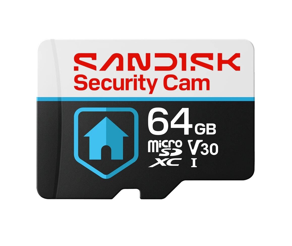 SANDISK Security Cam 64GB 100/40MB/s microSDXC V30 Güvenlik Kamerası Hafıza Kartı SDSQSNR-064G-GN6IN