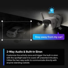 TP-Link Tapo C325WB 2K QHD Renkli Gece Görüşlü Wi-Fi Güvenlik Kamerası