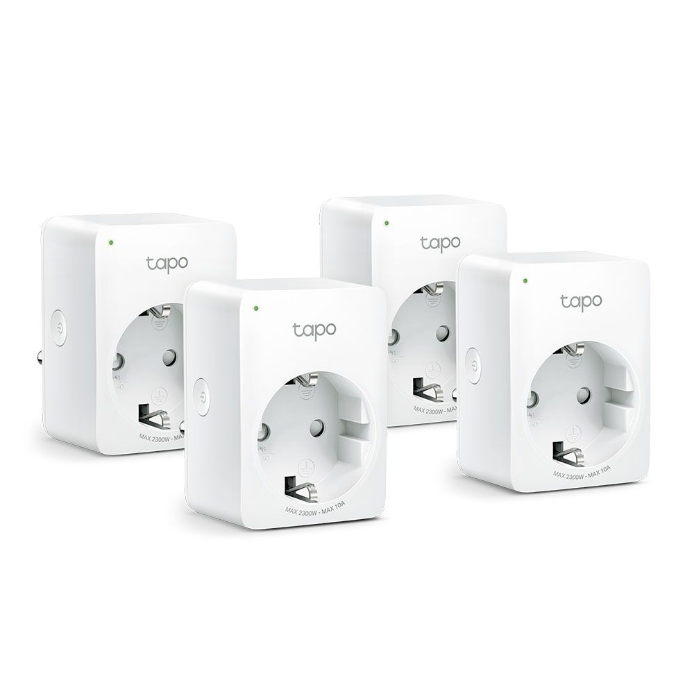 TP-Link Tapo P100(4-pack) Mini Wi-Fi Akıllı Priz (4'lü Paket)