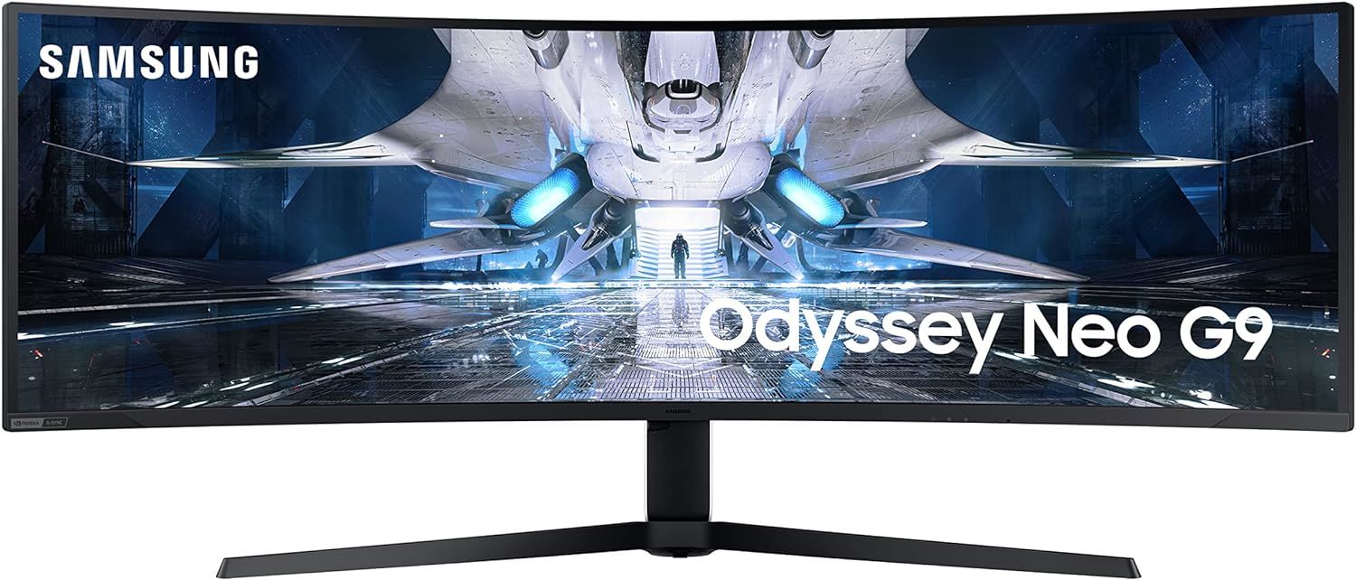 SAMSUNG Odyssey Neo G9 LS49AG950NPXUF 49 inç DQHD 240Hz 1ms Asansör G-Sync HDR2000 1000R Kavisli Quantum Mini LED Gaming Monitör