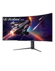 OUTLET LG 45GR95QE-B 45 inc 240Hz 0,03ms G-SYNC WQHD OLED Curved Gaming Monitör (Ölü Piksel)