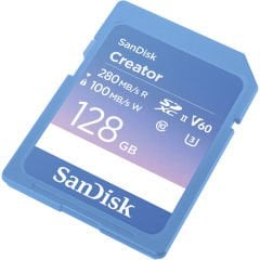 SanDisk Creator 128GB SDSDXEP-128G-GNCIS 280MB/s UHS-II SDXC 6K-4K UHD V60 Hafıza Kartı